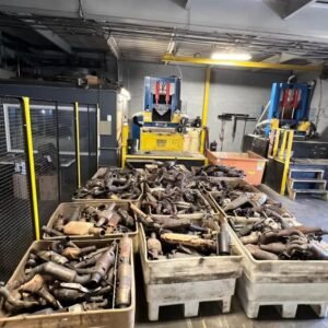 Ceramic catalytic converter scrap for specialist recycling