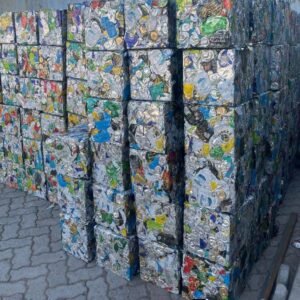 Crushed aluminum beverage cans for UBC scrap recycling