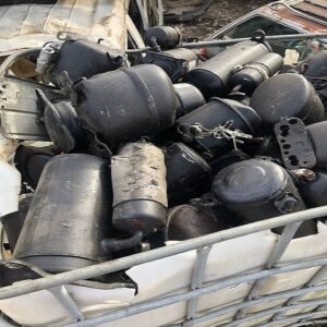 AC and fridge compressor scrap for metal recycling