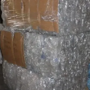 Clear PET bottle scrap for plastic recycling