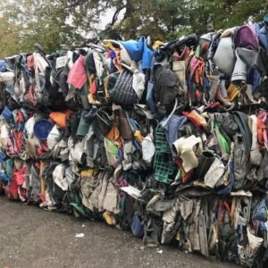 Baled bulky rigid plastic scrap for bulk recycling