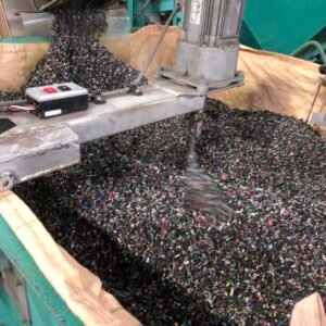 Recycled PVC cable material for industrial processing