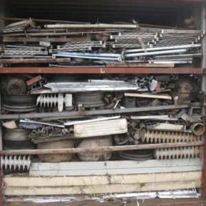HMS heavy melting steel scrap prepared for shipment