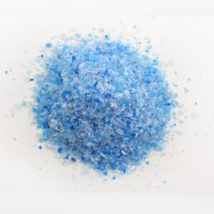 Hot-washed PET flakes