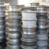 Aluminum alloy wheel scrap for metal recycling