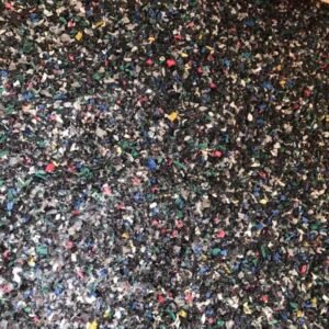 Mixed color PVC regrind granules for recycling