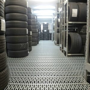 Used car and truck tyres prepared for bulk shipment