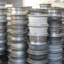 Aluminum alloy wheel scrap for metal recycling